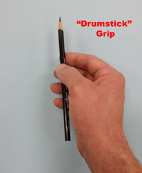 Charcoal Drawing Drumstick Grip #2