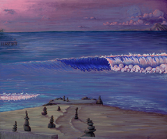 Title Of Painting Happy Moon