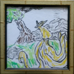 Katsune Oils & Graphote Art by Lucy Jane